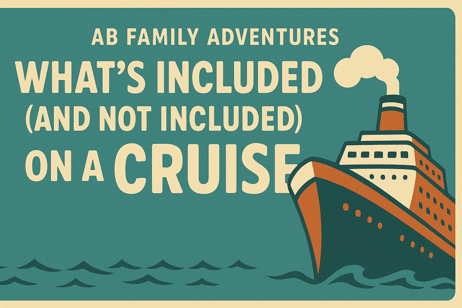 What Included What’s Included on a Cruise (And What’s Not): A First-Time Family Guide ...